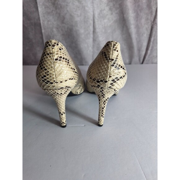 Women's Snake Print Stiletto Heels Pumps Sz 7 Mob Wife Career Office Business - Picture 4 of 9